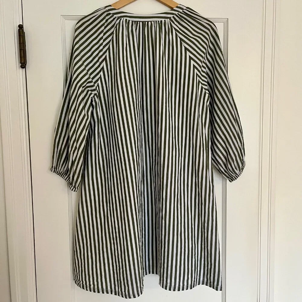 Melrose and Market Striped Cotton Poplin Mini Dress | Size XS - Picture 6 of 9